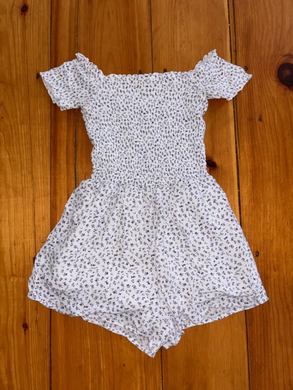 Lottie Moss Floral Off Shoulder Romper XS